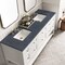James Martin Vanities Breckenridge 72in Double Vanity, Bright White w/ 3 CM Charcoal Soapstone Top 330-V72-BW-3CSP - alternate 7